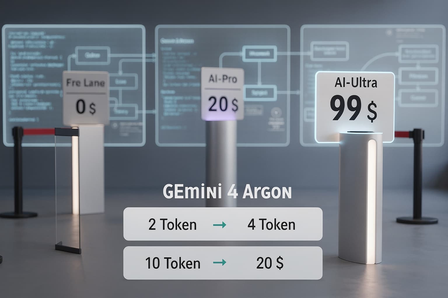 Gemini 4 Argon: Coding-Zugriff kostet ab 99 $